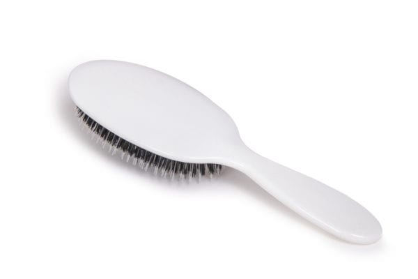 White Shimmer - Rock & Ruddle Hairbrush | Natural Boar Bristles